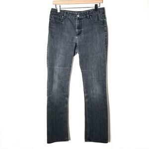 J. Jill black slim straight leg stretch jeans size 8 B158